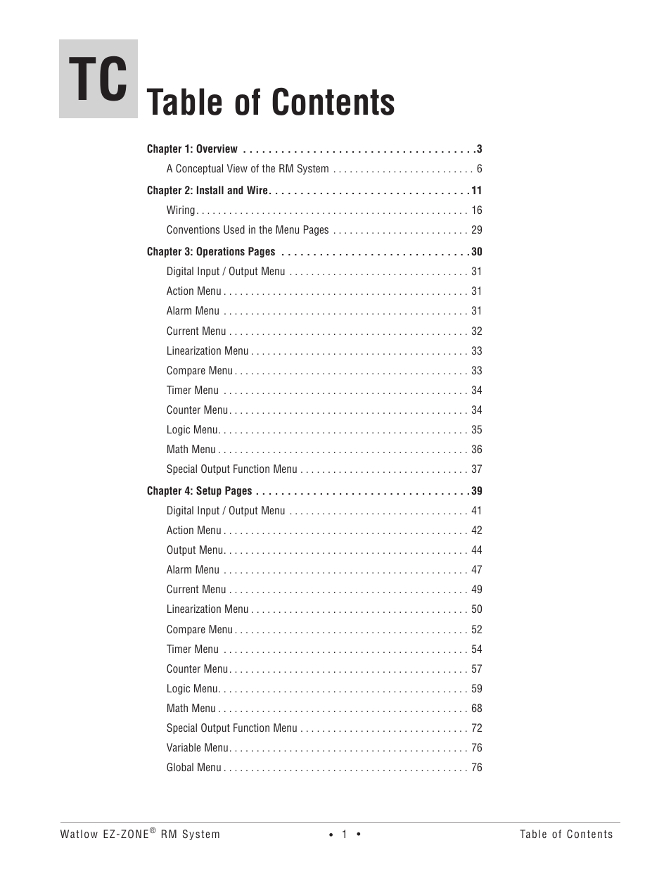 Watlow EZ-ZONE RME User Manual | Page 4 / 124