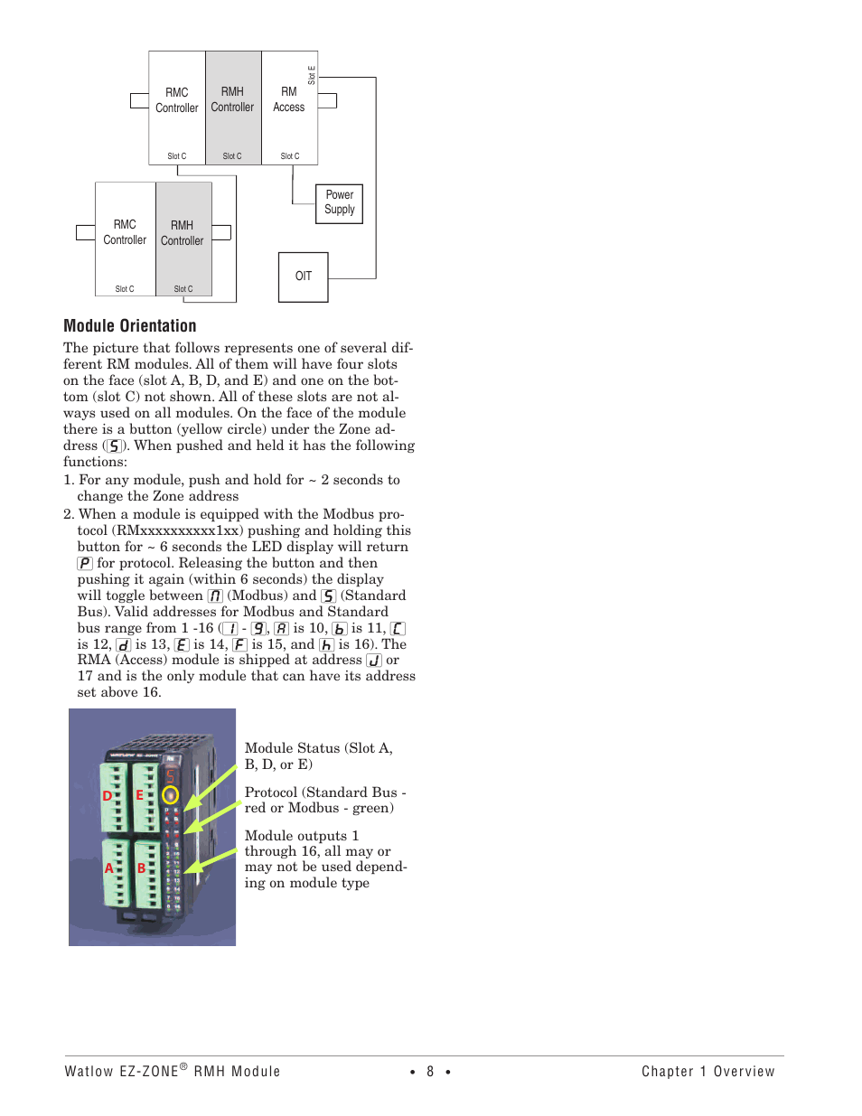 Module orientation | Watlow EZ-ZONE RMH User Manual | Page 11 / 161