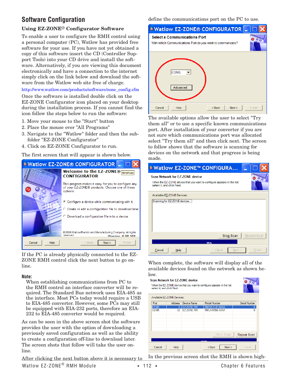 Software configuration | Watlow EZ-ZONE RMH User Manual | Page 115 / 161