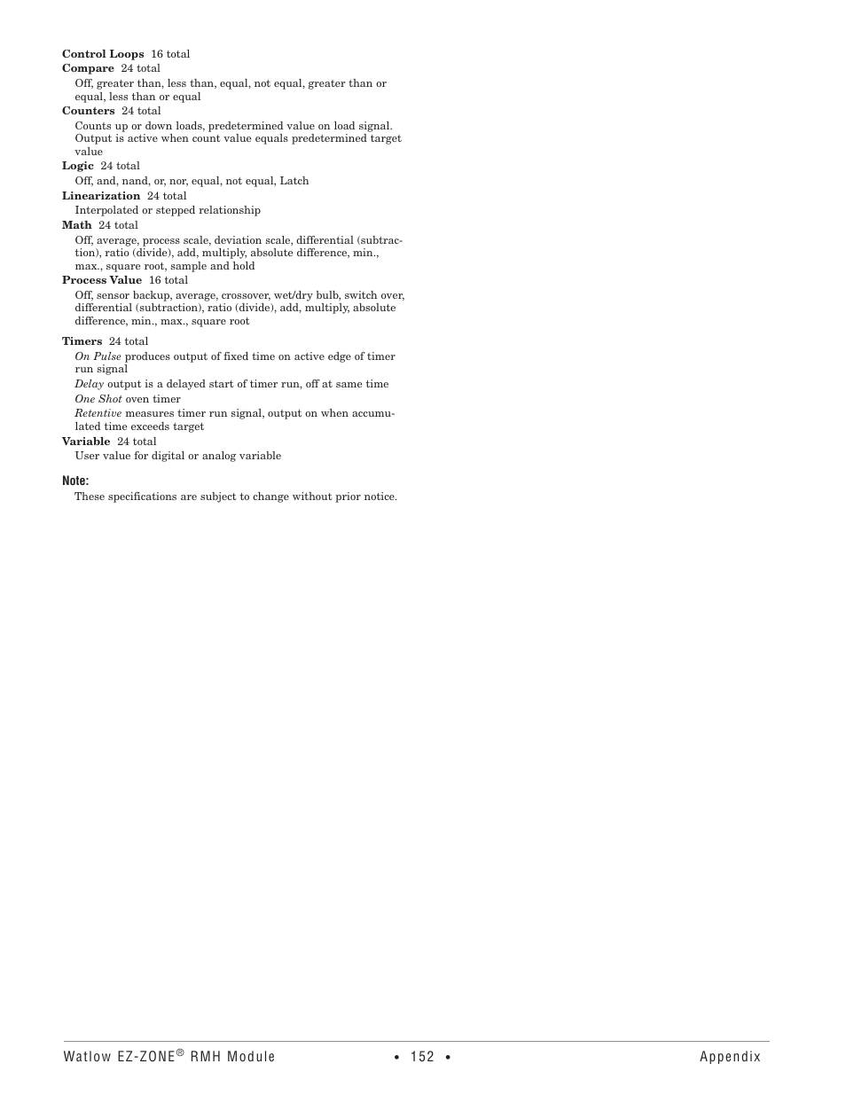 Watlow EZ-ZONE RMH User Manual | Page 155 / 161