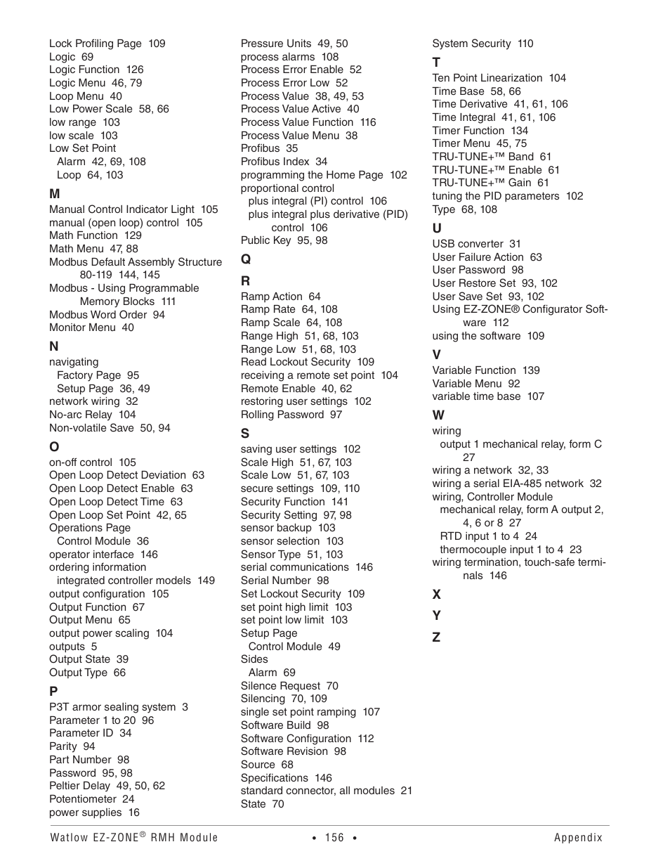 Watlow EZ-ZONE RMH User Manual | Page 159 / 161