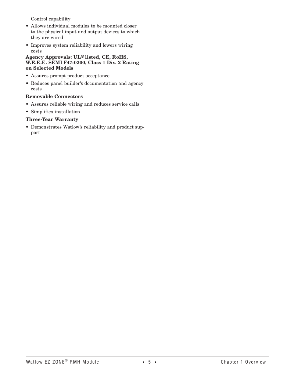 Watlow EZ-ZONE RMH User Manual | Page 8 / 161