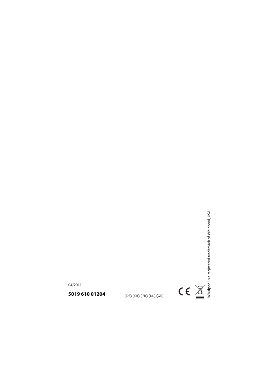 Whirlpool AKP543IX User Manual | Page 54 / 54