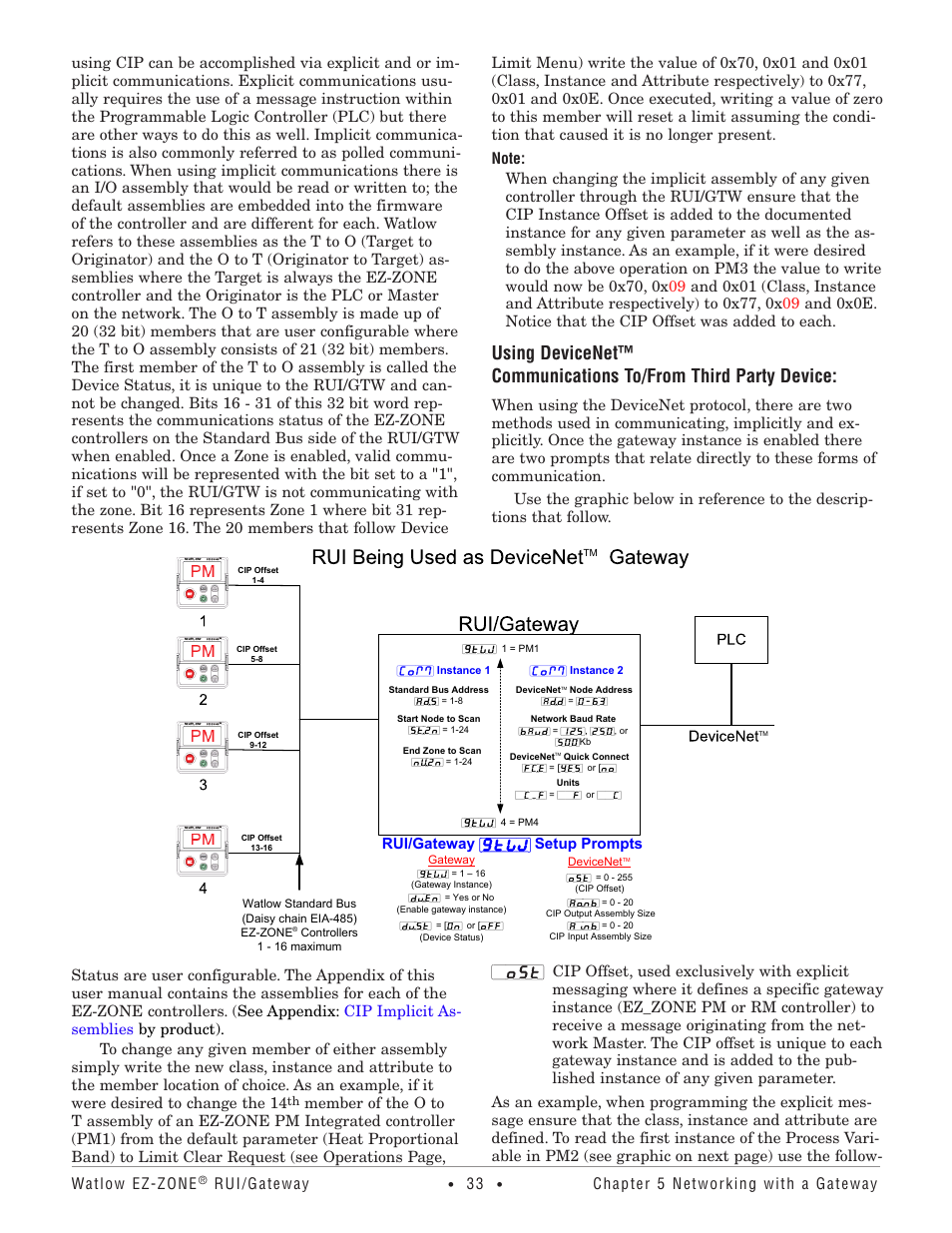 Using devicenet | Watlow EZ-ZONE RUI/Gateway User Manual | Page 36 / 62