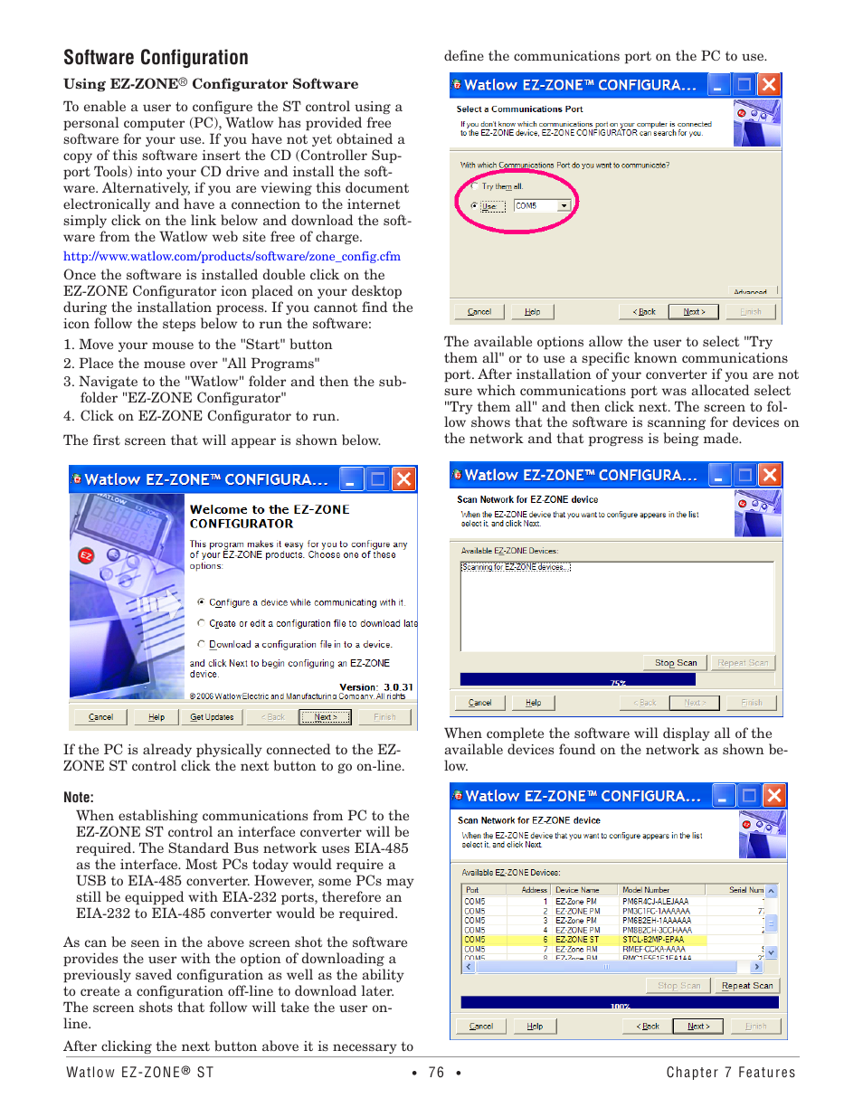 Software configuration | Watlow EZ-ZONE ST User Manual | Page 78 / 97