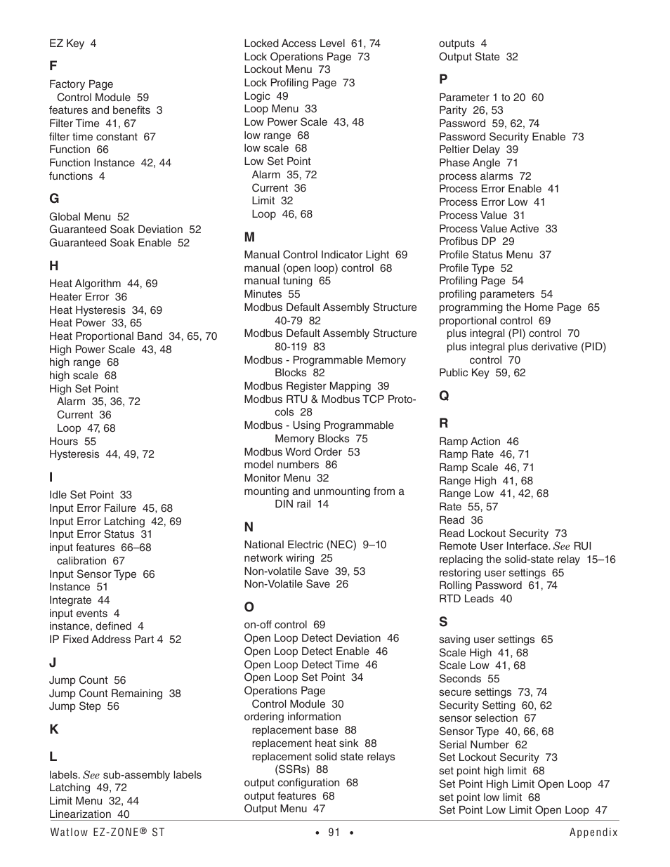 Watlow EZ-ZONE ST User Manual | Page 93 / 97