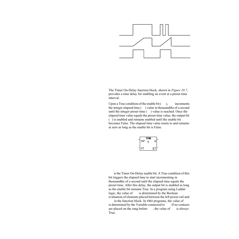 Timer on-delay (ton), Inputs | Watlow LogicPro User Manual | Page 139 / 296