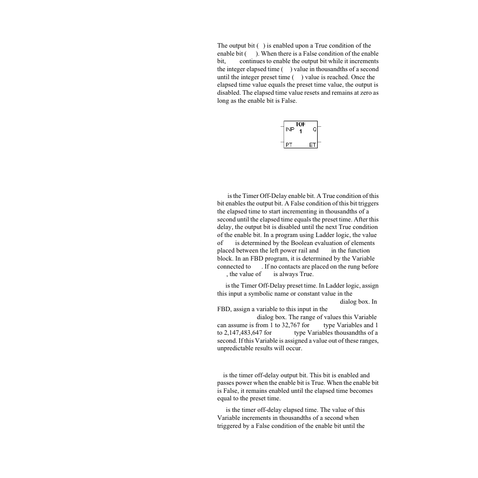 Inputs, Outputs, Figure 10.9—timer off-delay function block | Watlow LogicPro User Manual | Page 141 / 296