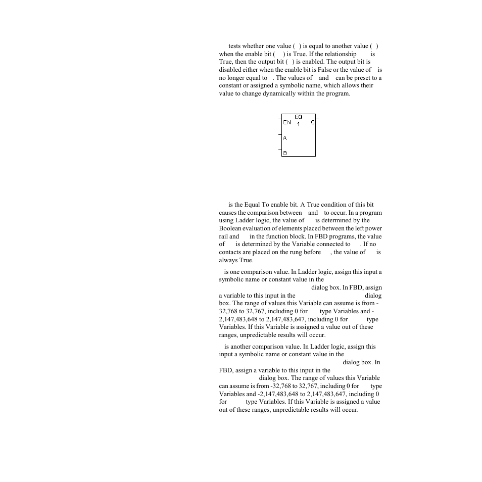 Inputs, Figure 10.13—equal to function block | Watlow LogicPro User Manual | Page 145 / 296