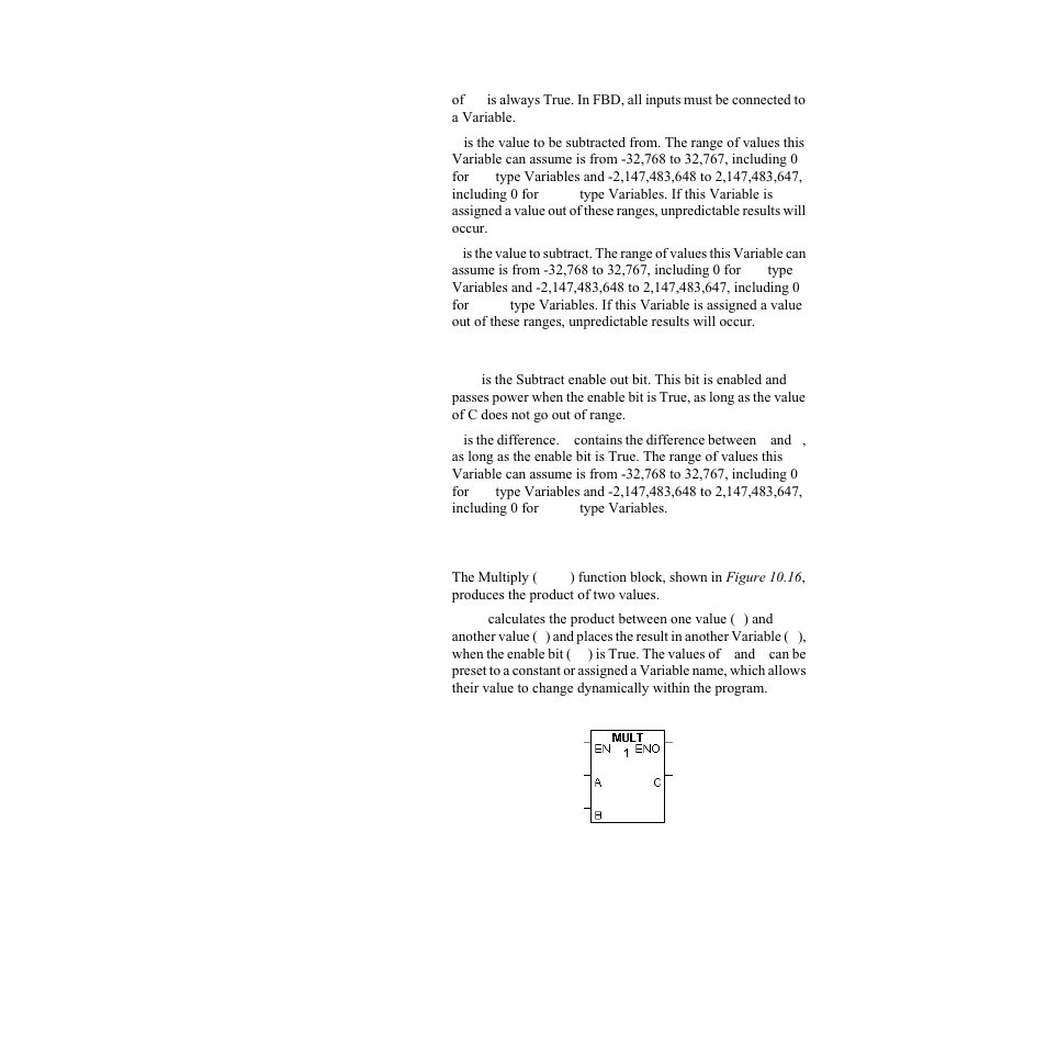 Outputs, Multiply (mult), Figure 10.16—multiply function block | Watlow LogicPro User Manual | Page 148 / 296