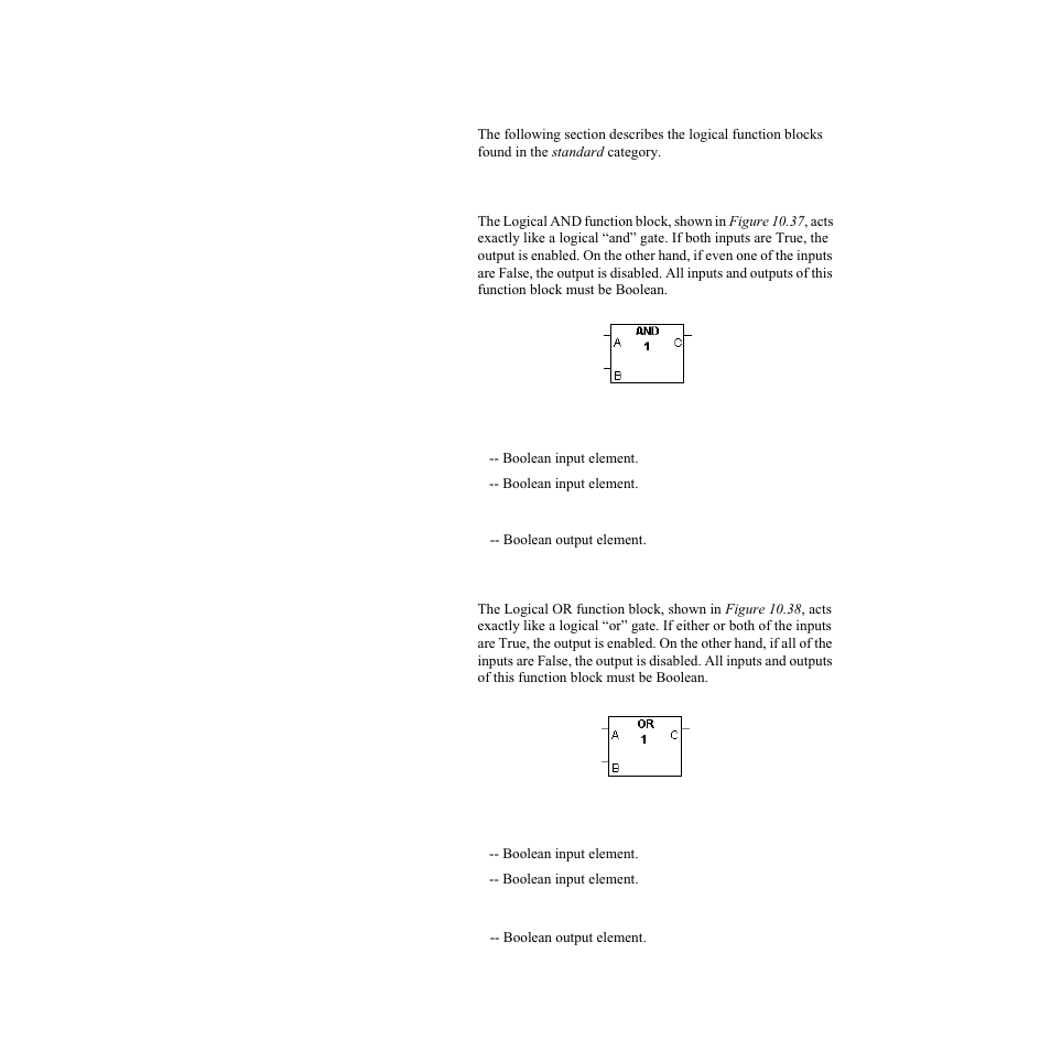 Logical, Logical and (and), Inputs | Outputs, Logical or (or), Logical and (and) logical or (or) | Watlow LogicPro User Manual | Page 173 / 296