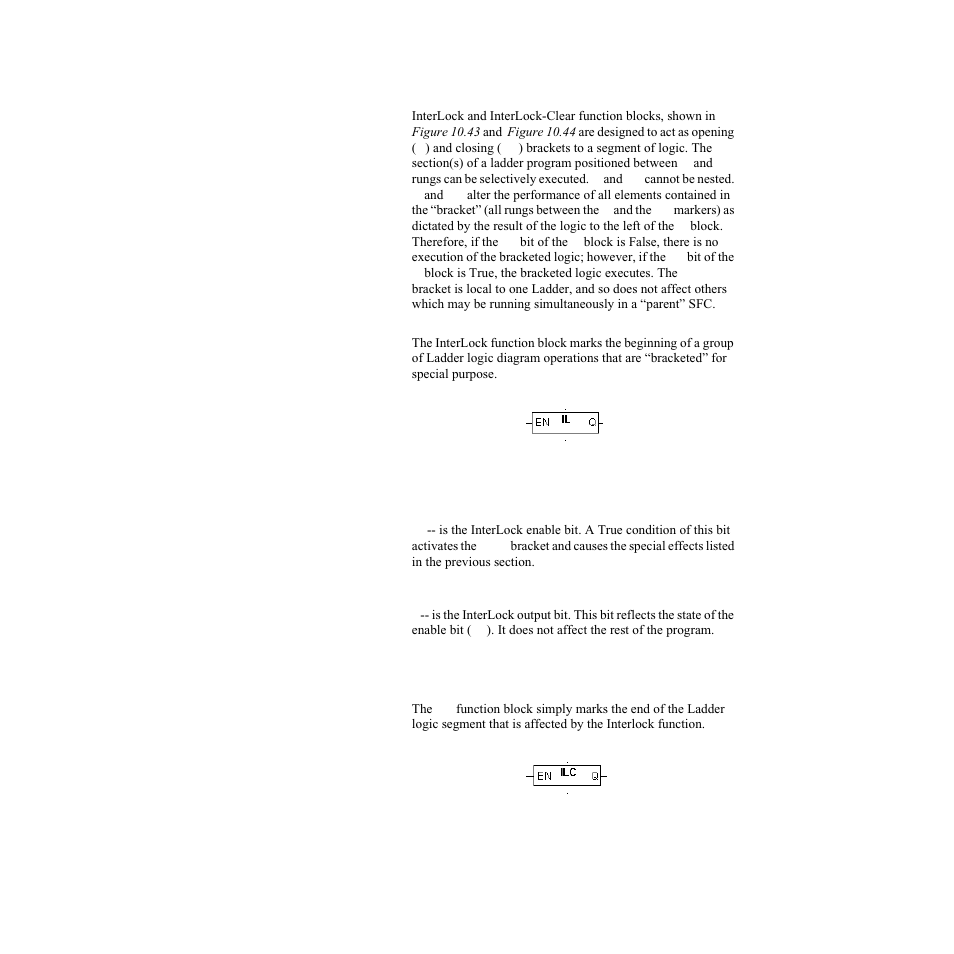 Interlock (il), Input, Output | Interlock-clear (ilc), Interlock (il) interlock-clear (ilc) | Watlow LogicPro User Manual | Page 178 / 296