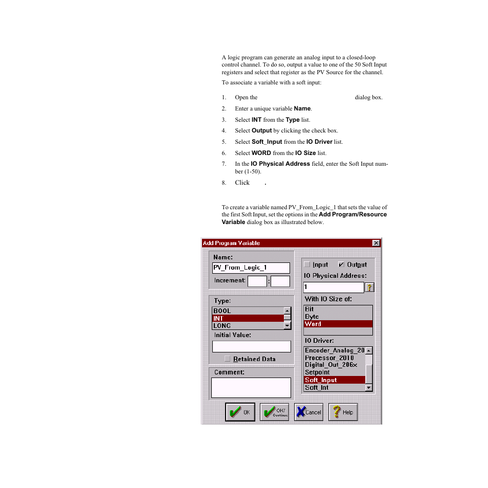 Soft_input | Watlow LogicPro User Manual | Page 217 / 296