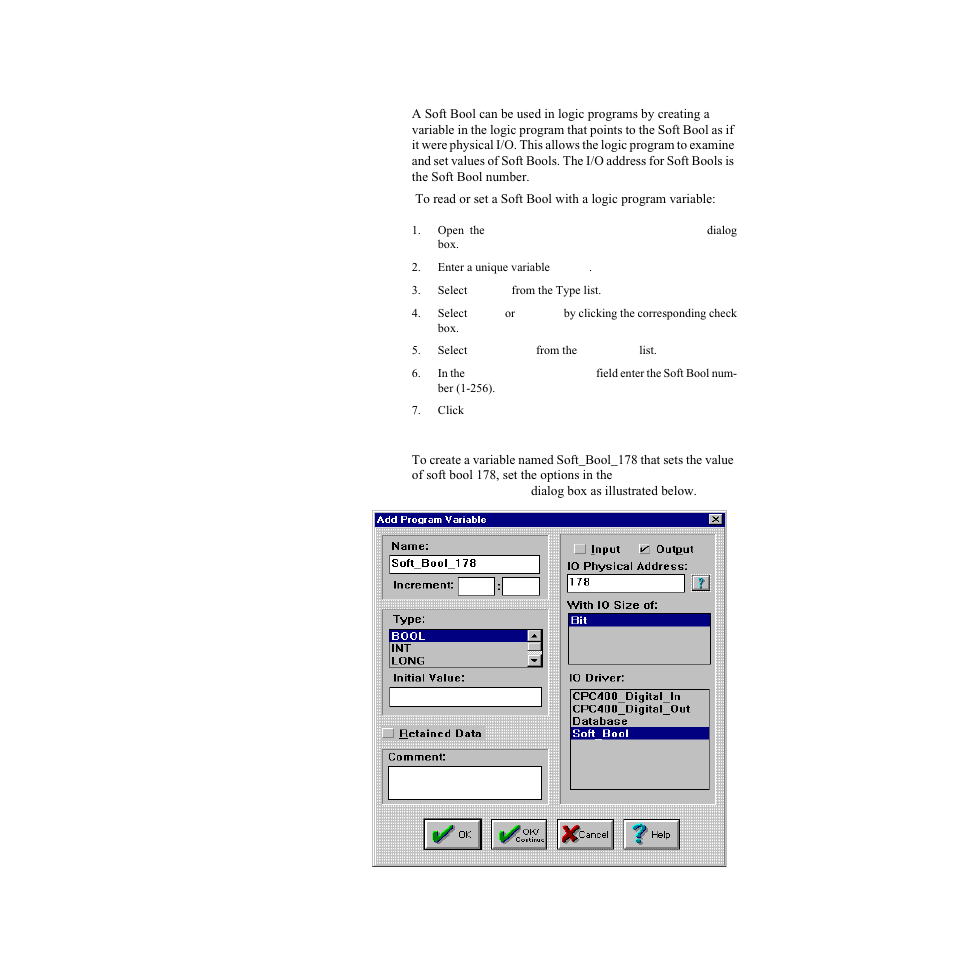 Soft_bool | Watlow LogicPro User Manual | Page 232 / 296