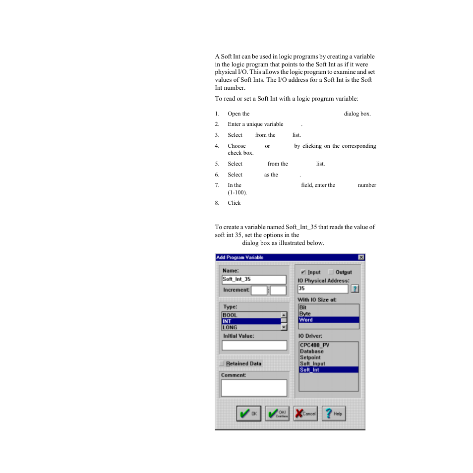 Soft_int | Watlow LogicPro User Manual | Page 233 / 296