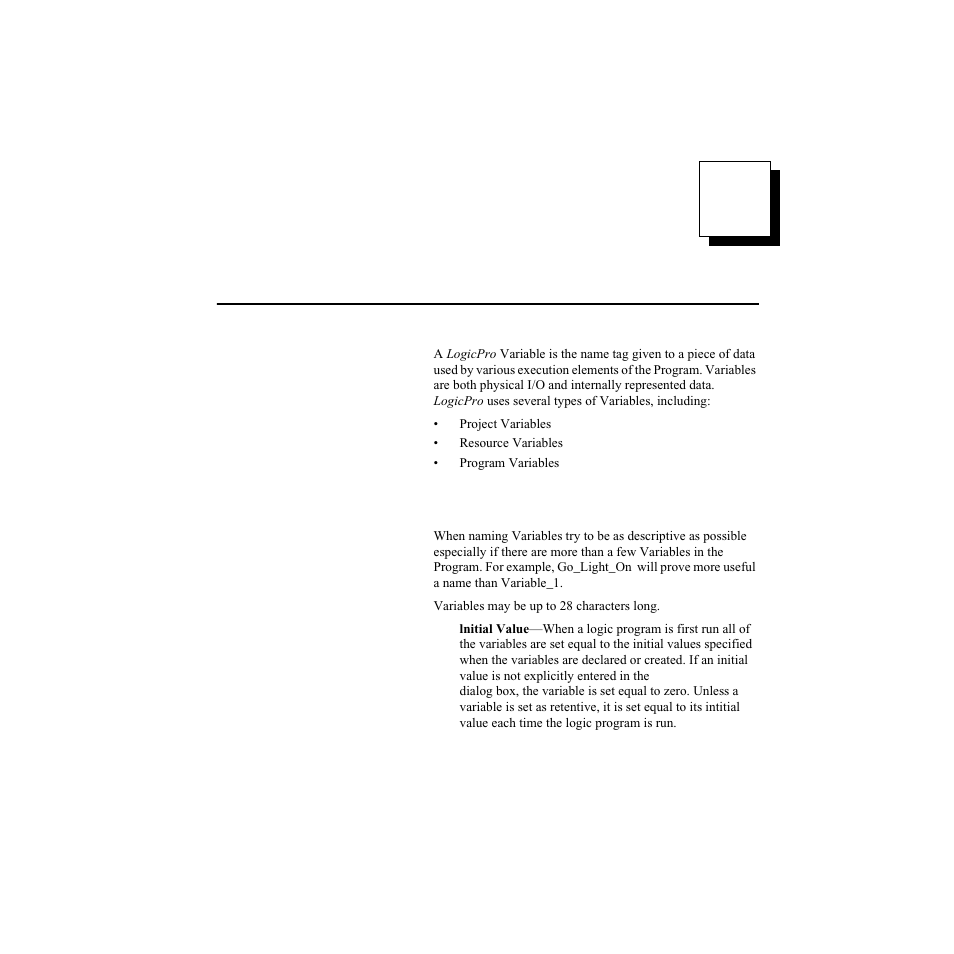 Variables, Naming conventions | Watlow LogicPro User Manual | Page 65 / 296