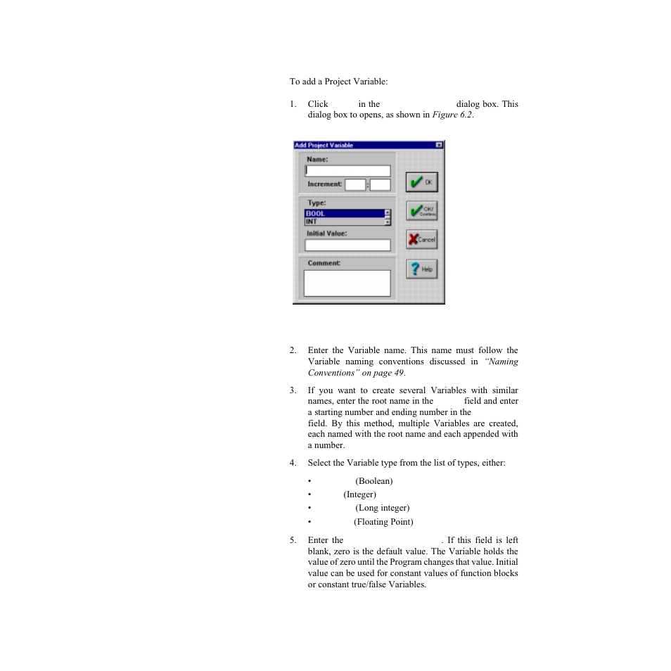 Adding a project variable, Figure 6.2—add project variable | Watlow LogicPro User Manual | Page 68 / 296