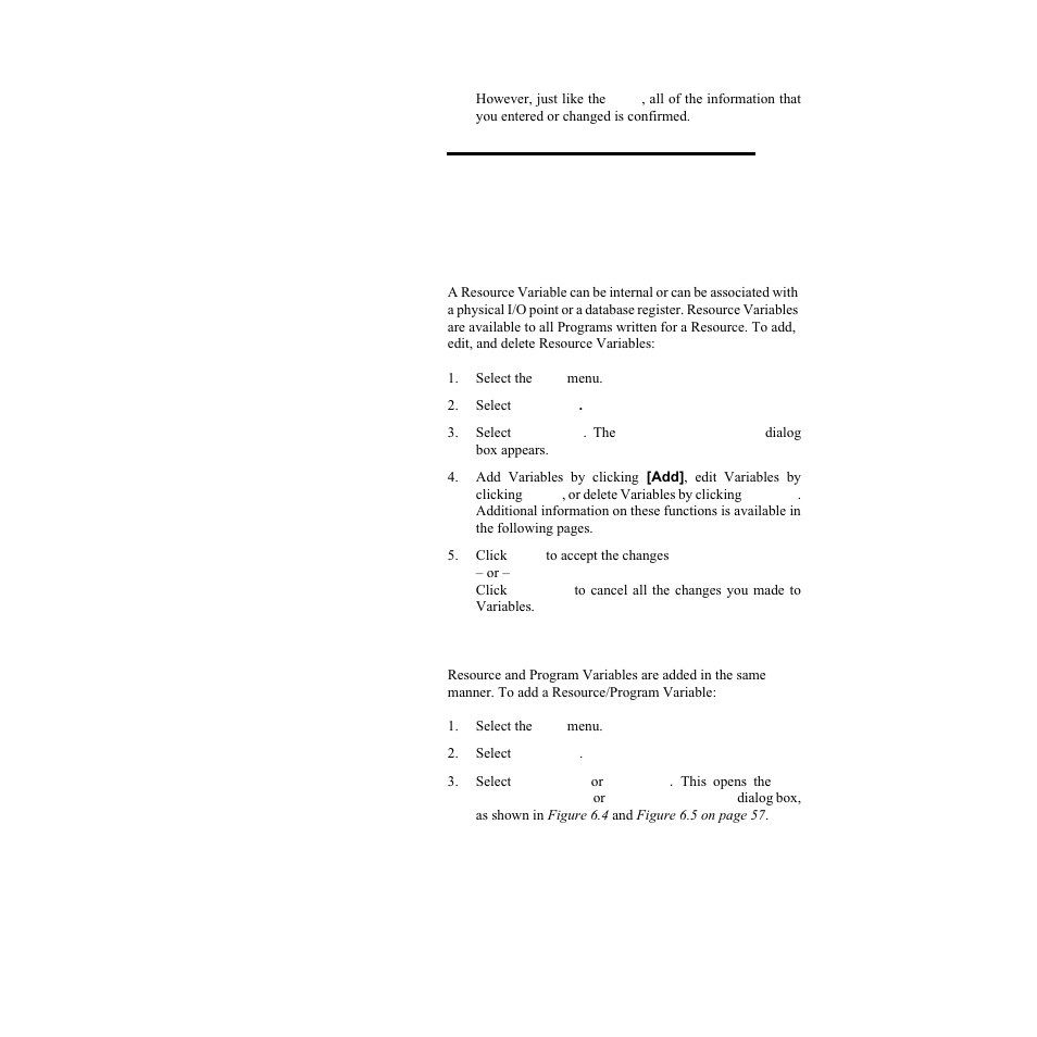 Resource variables, Adding a resource/program variable, Adding a re | Watlow LogicPro User Manual | Page 72 / 296