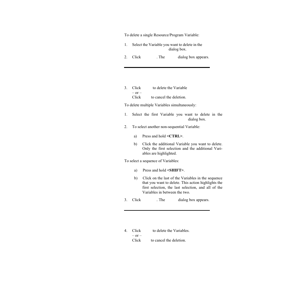 Deleting resource/program variables | Watlow LogicPro User Manual | Page 76 / 296