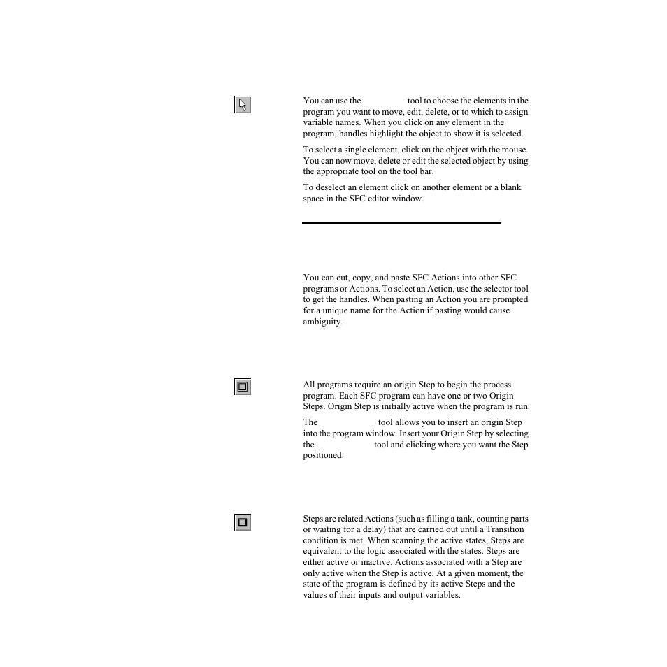 Selector, Cut, copy, and paste, Origin step | Step, Selector origin step step | Watlow LogicPro User Manual | Page 89 / 296