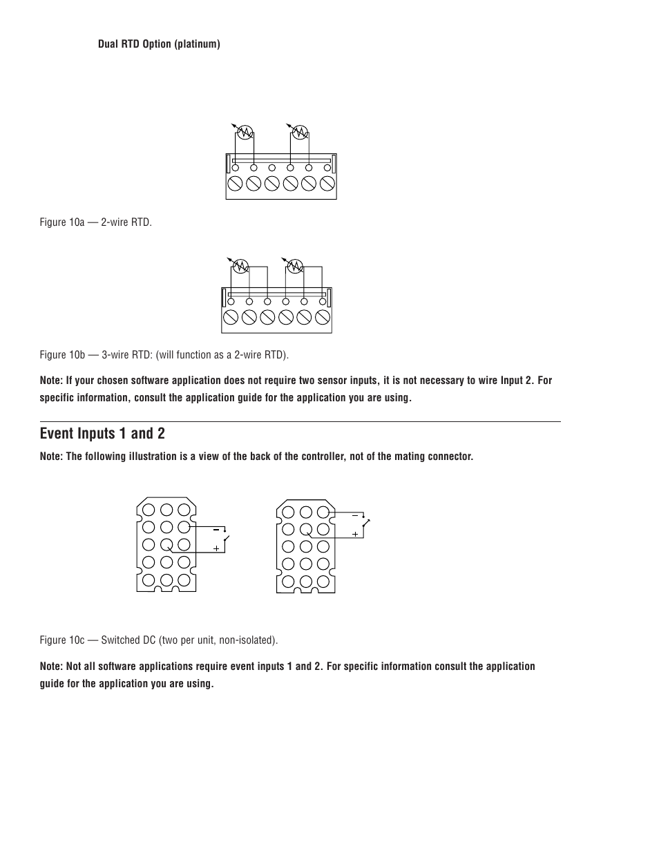 Event inputs 1 and 2 | Watlow MINICHEF 2000 Fast Start User Manual | Page 10 / 23