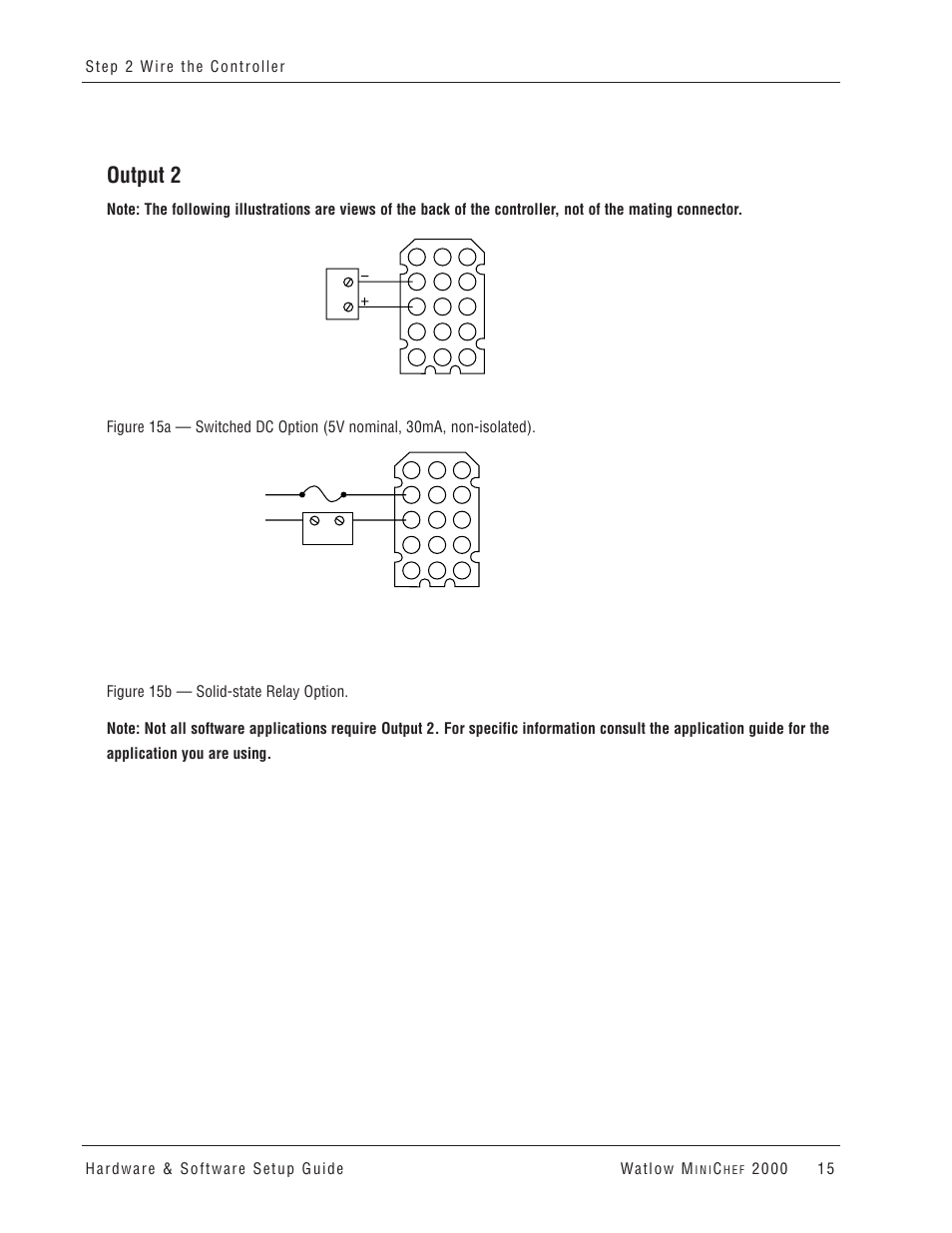 Output 2 | Watlow MINICHEF 2000 User Manual | Page 16 / 71