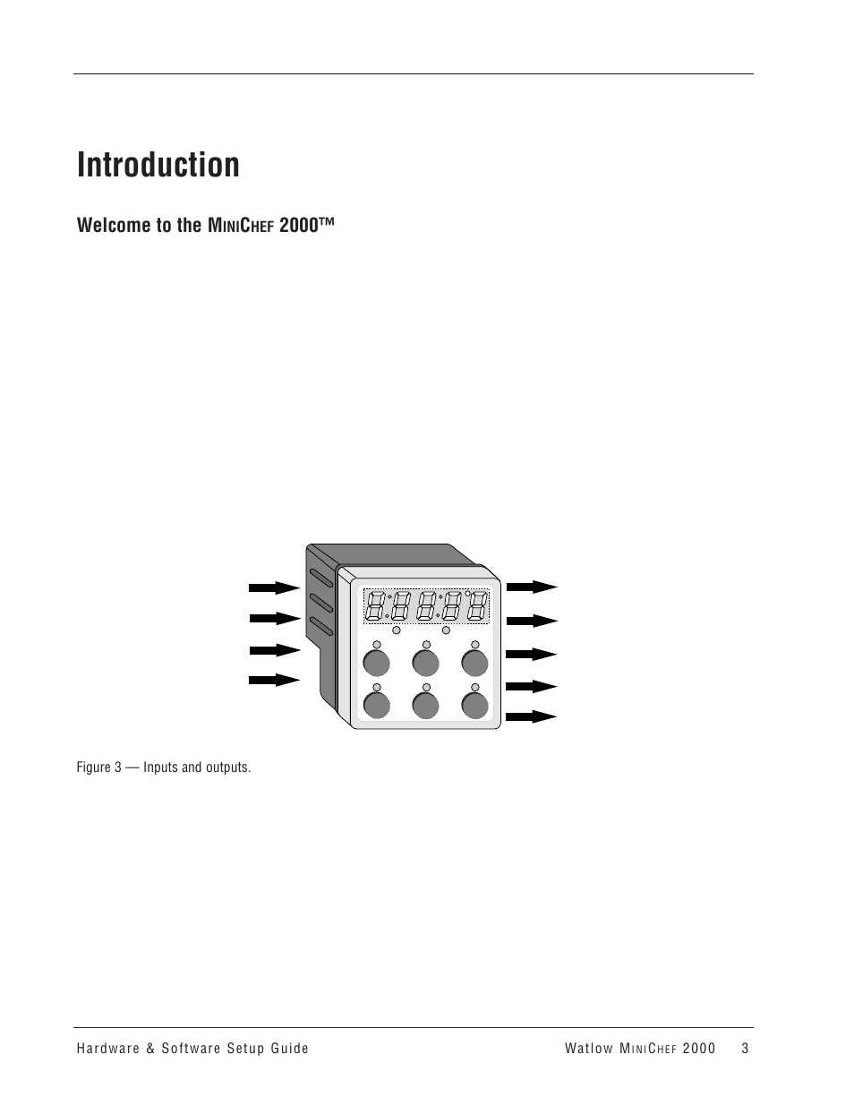 Introduction, Welcome to the m | Watlow MINICHEF 2000 User Manual | Page 4 / 71