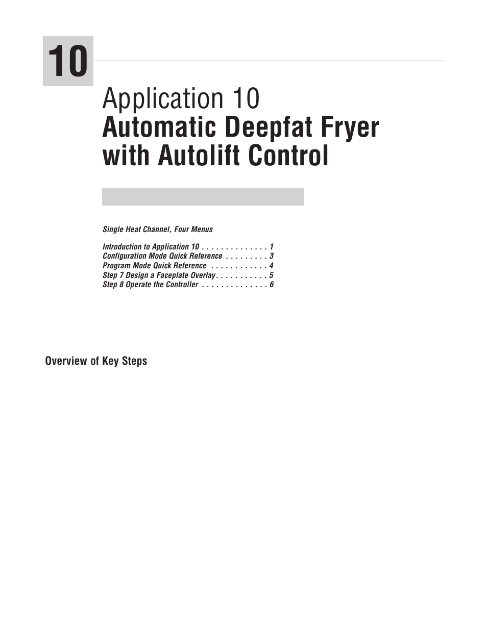 Watlow MINICHEF Deep Fat Fryer Application User Manual | Page 3 / 111