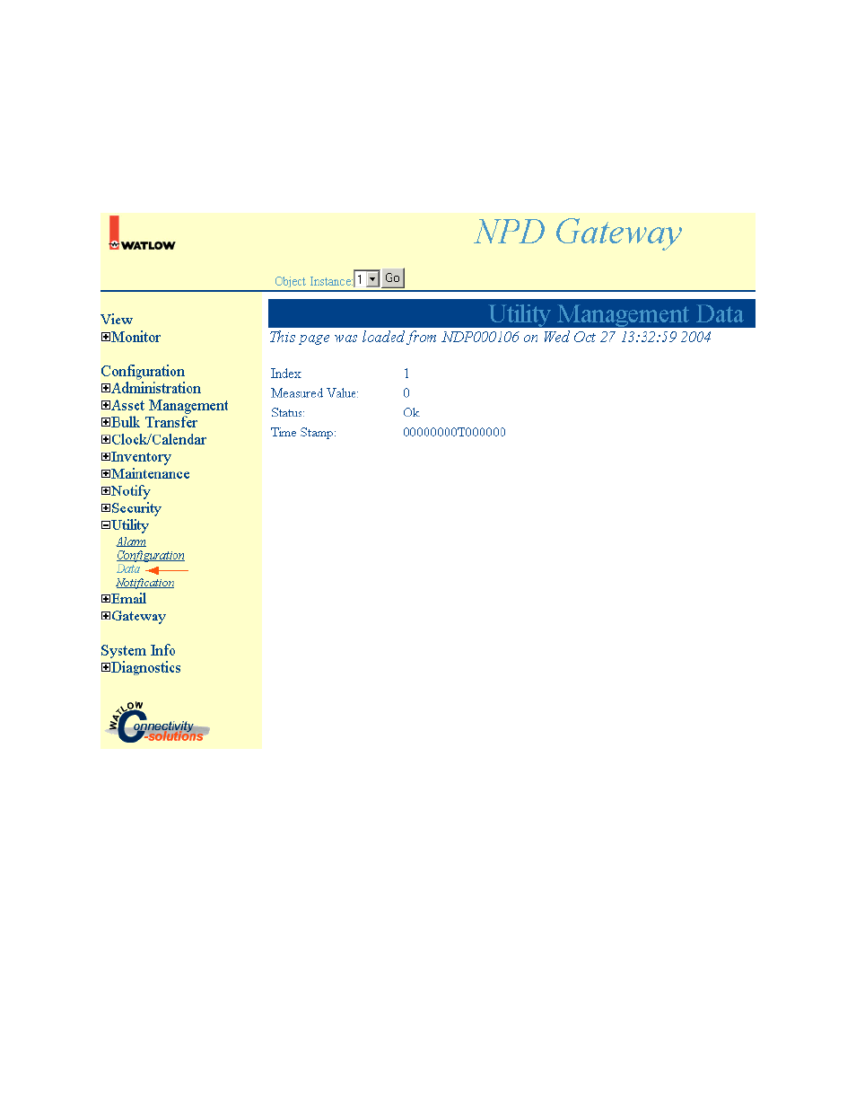 Utility management data | Watlow NAFEM Gateway User Manual | Page 37 / 51