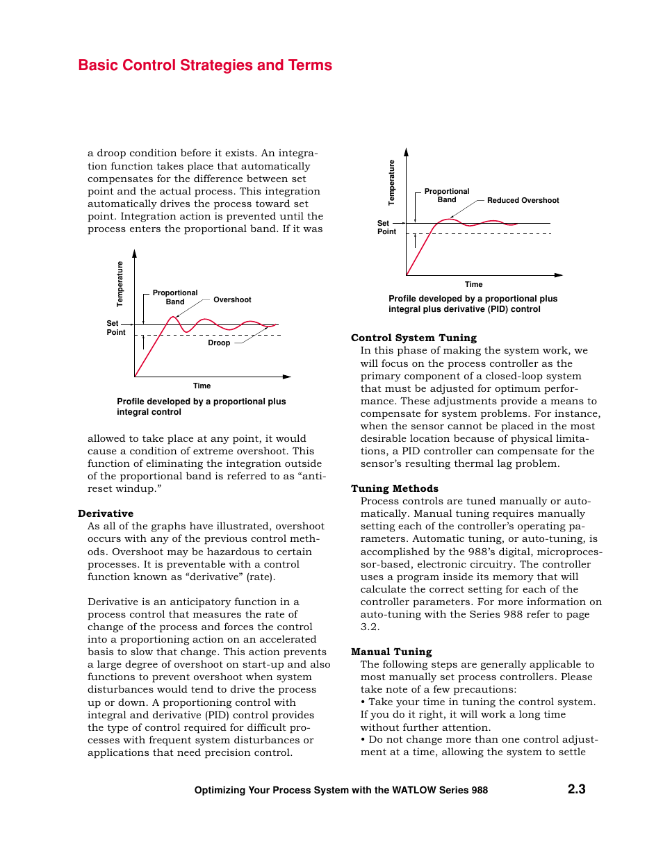 Basic control strategies and terms | Watlow Optimizing Your Process System with the Series 988 Controller User Manual | Page 13 / 74
