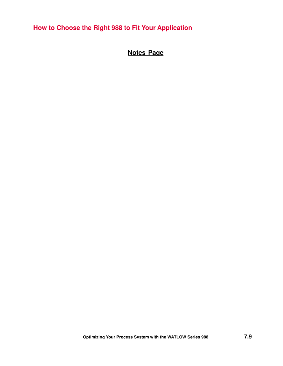 Watlow Optimizing Your Process System with the Series 988 Controller User Manual | Page 66 / 74