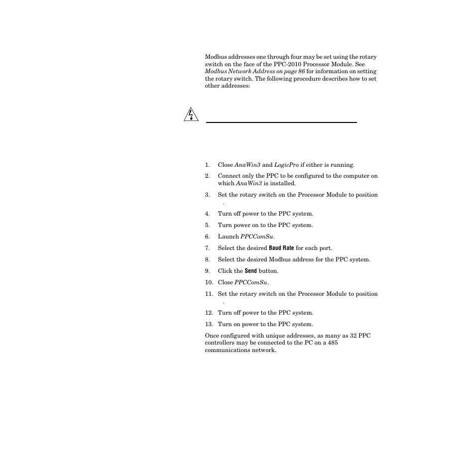 Setting programmable modbus addresses | Watlow PPC-2000 User Manual | Page 111 / 320