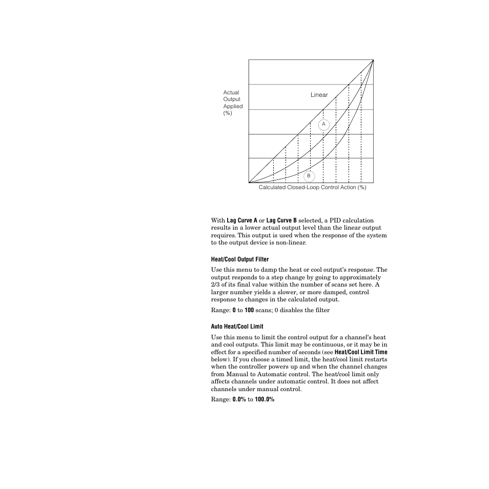 Figure 3.13—output scaling (heat/cool) curves 121, Figure 3.13 output scaling (heat/cool) curves, Linear | Watlow PPC-2000 User Manual | Page 145 / 320