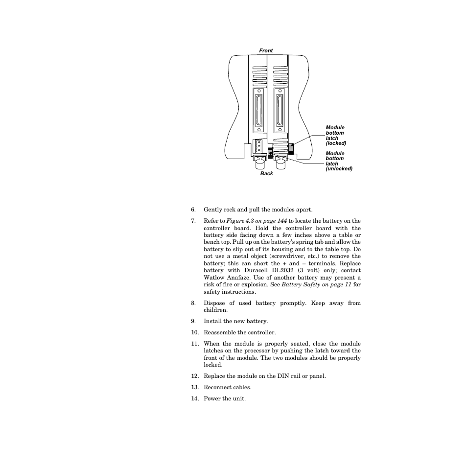 Figure 4.5—ppc assembled modules bottom view 146 | Watlow PPC-2000 User Manual | Page 172 / 320