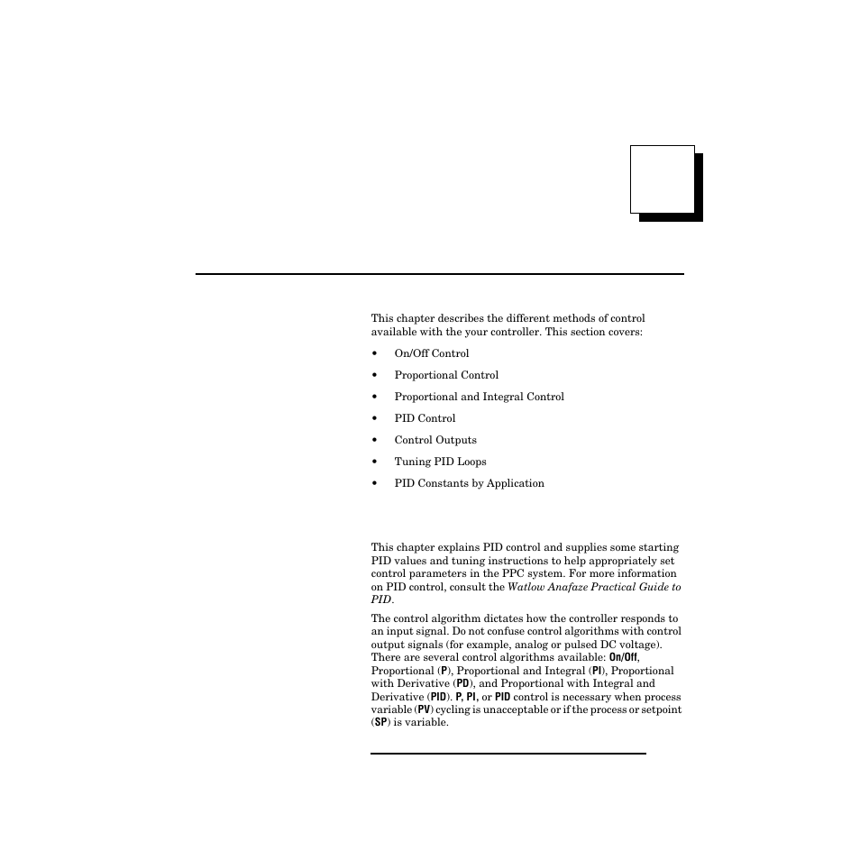 6 tuning and control, Introduction, Tuning and control 219 | Introduction 219, Tuning and control | Watlow PPC-2000 User Manual | Page 247 / 320