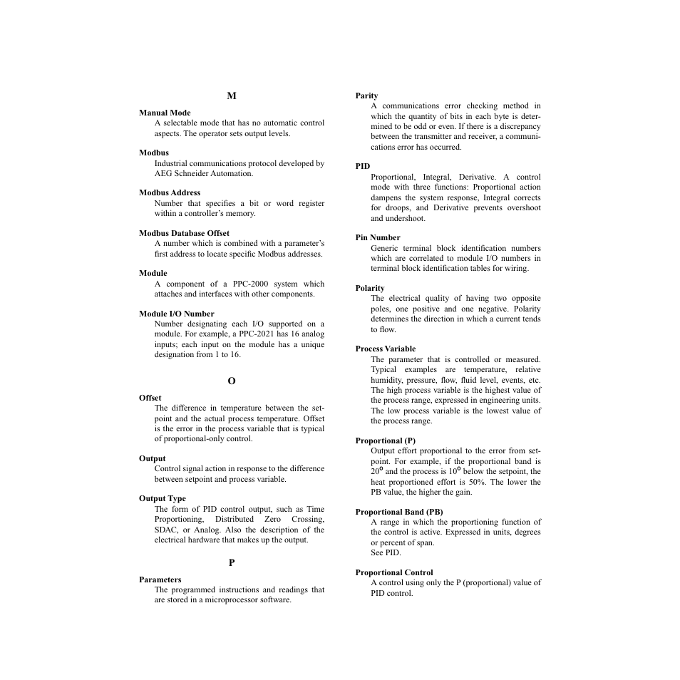 Watlow PPC-2000 User Manual | Page 316 / 320