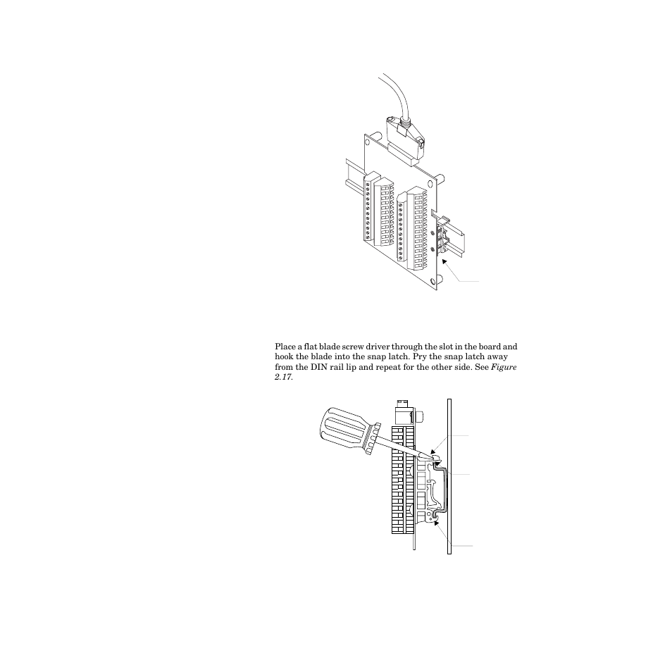 Din rail removal, Din rail removal 32 | Watlow PPC-2000 User Manual | Page 56 / 320