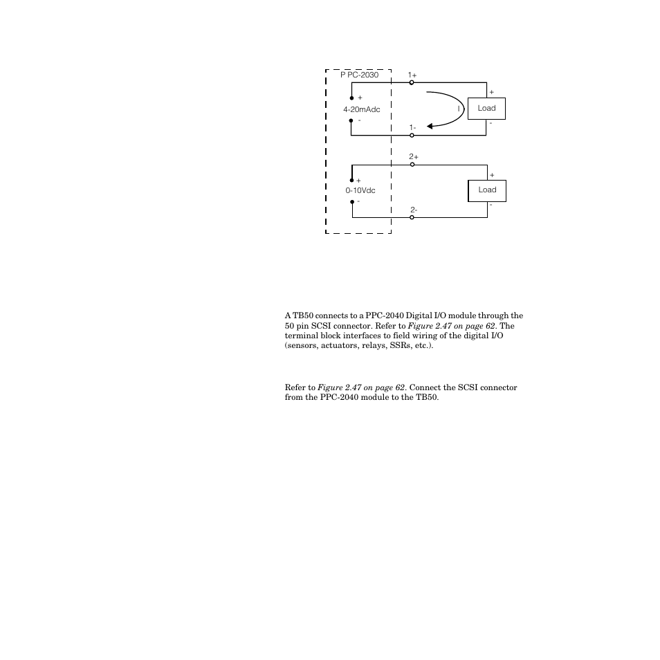 Connecting i/o to the ppc-2040, Connecting the tb50 to the ppc-2040 module, Connecting i/o to the ppc-2040 61 | Connecting the tb50 to the ppc-2040 module 61 | Watlow PPC-2000 User Manual | Page 85 / 320