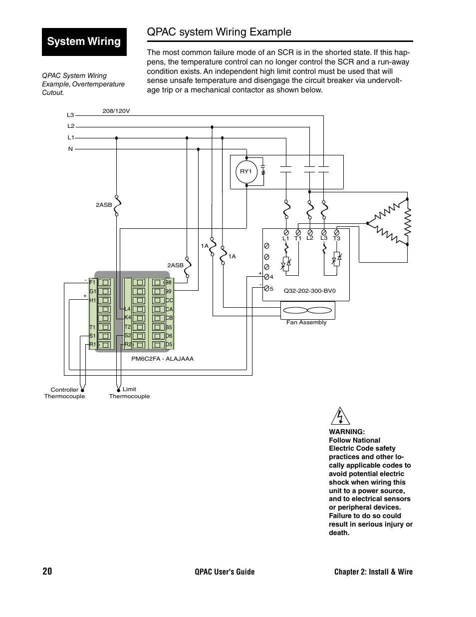 Qpac system wiring example, System wiring | Watlow QPAC User Manual | Page 20 / 34