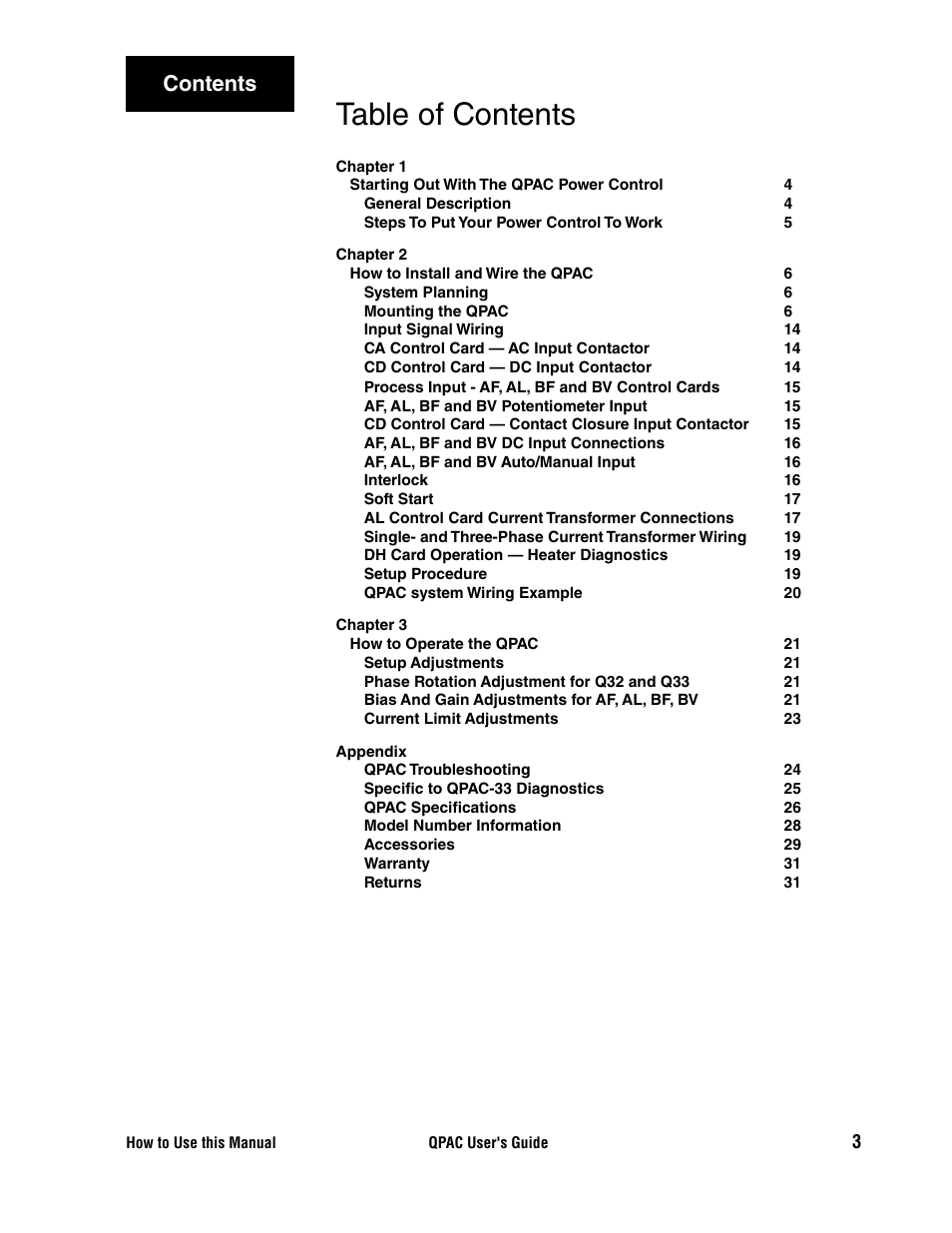 Watlow QPAC User Manual | Page 3 / 34