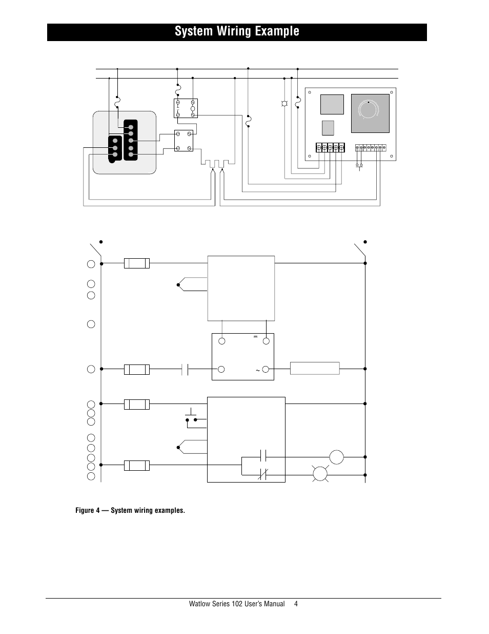 System wiring example | Watlow Series 102 User Manual | Page 4 / 6