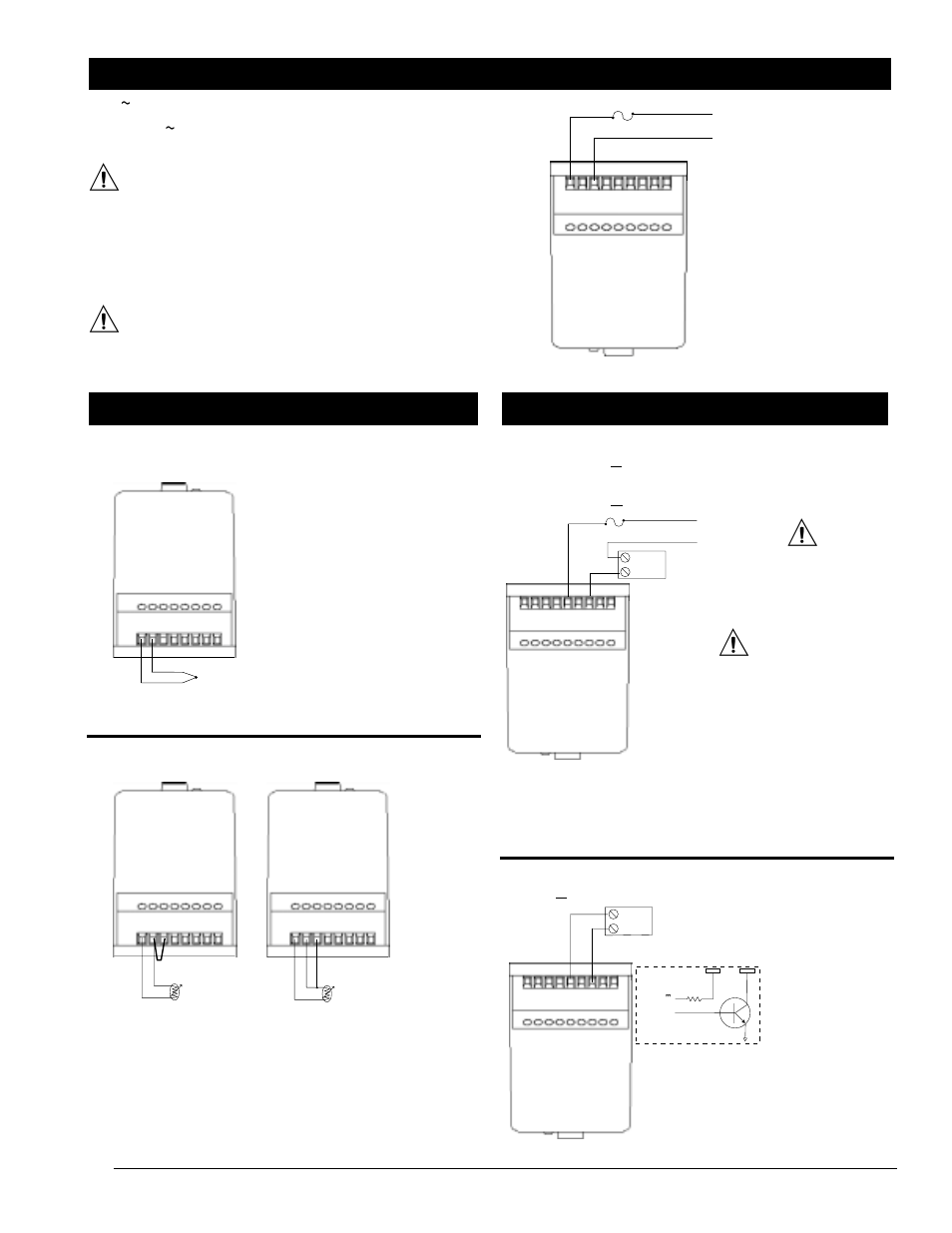 Power wiring, Input wiring, Output wiring | Watlow Series 103 User Manual | Page 3 / 6