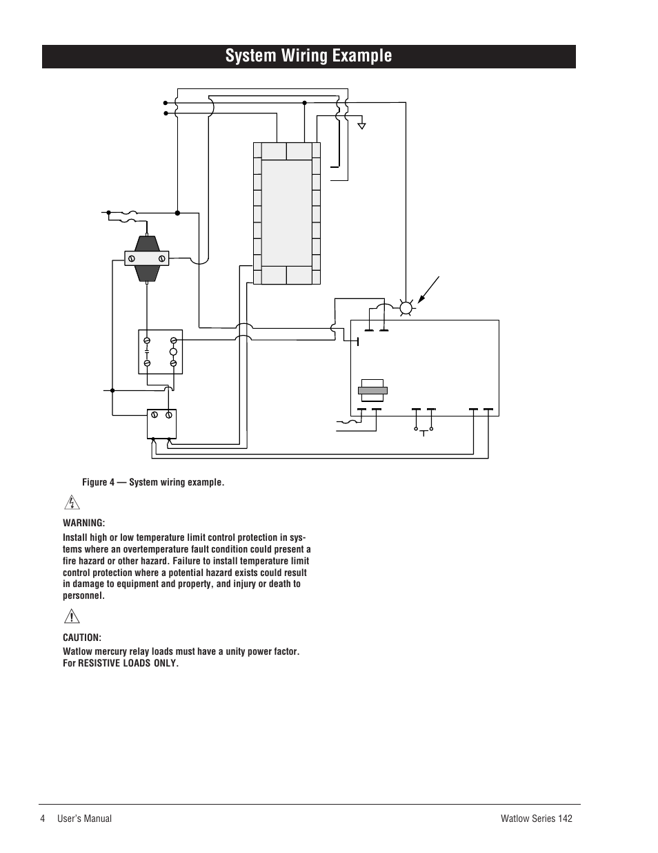 System wiring example | Watlow Series 142 Retrofit User Manual | Page 50 / 54