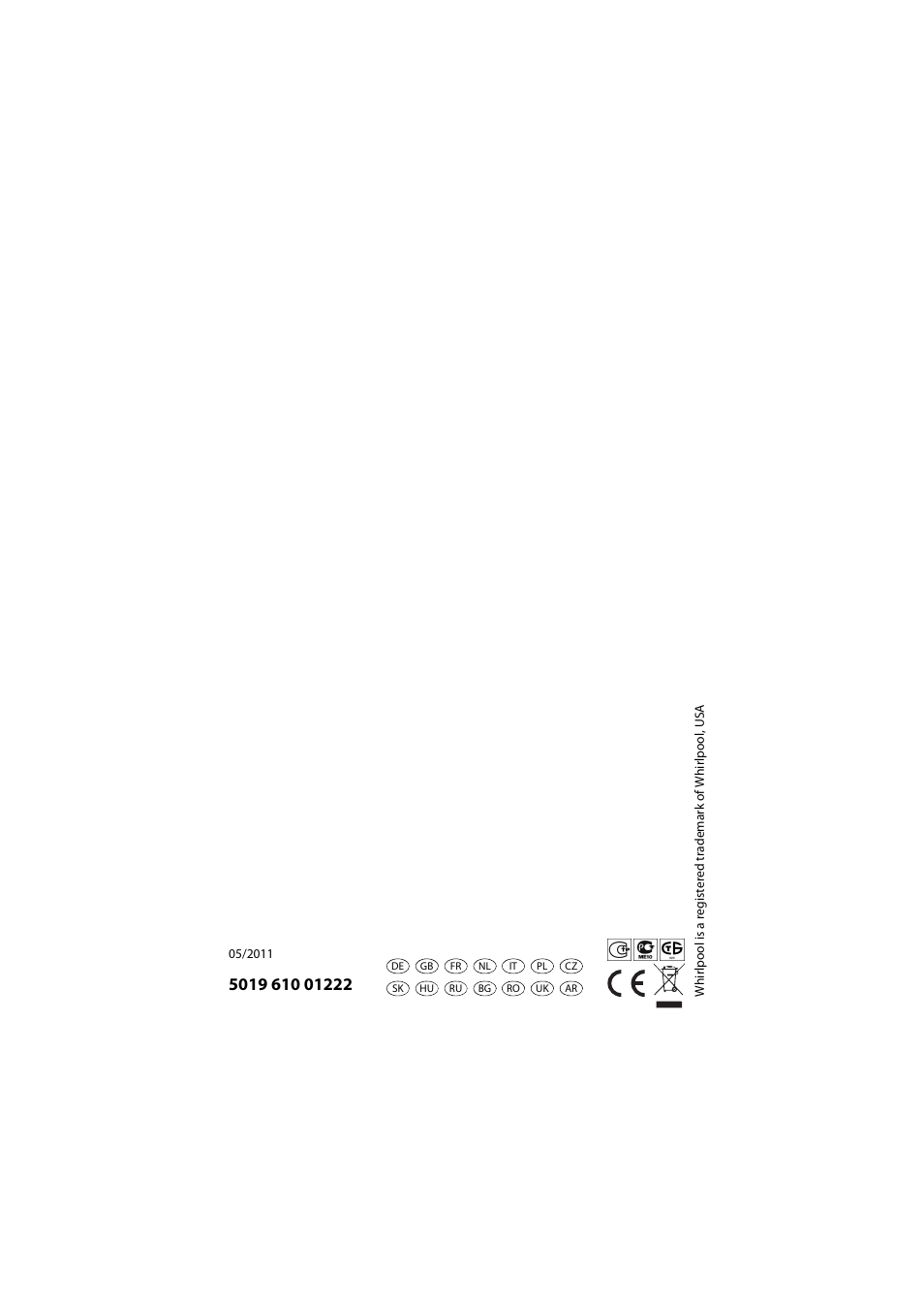 Whirlpool AKP560IX User Manual | Page 143 / 143