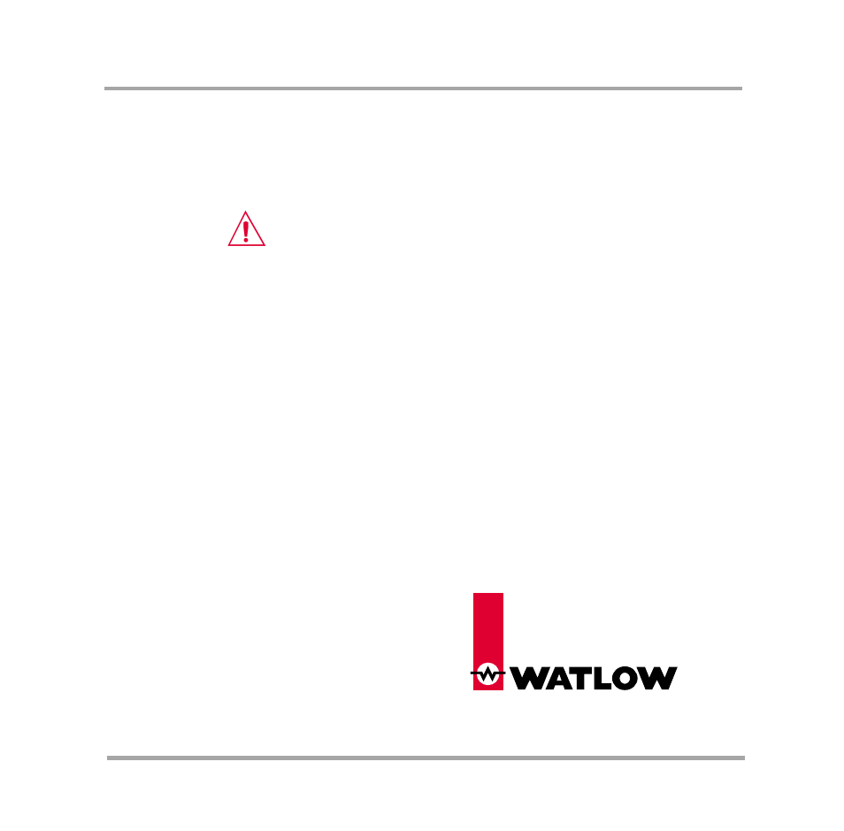 Addendum, Series 92, Watlow controls | Watlow Series 92 User Manual | Page 13 / 13