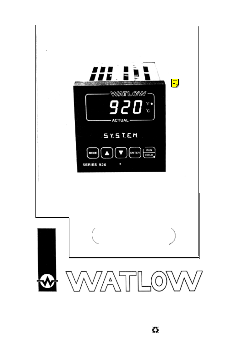 Watlow Series 920 Microprocessor-Based Ramping Control User Manual | 80 pages