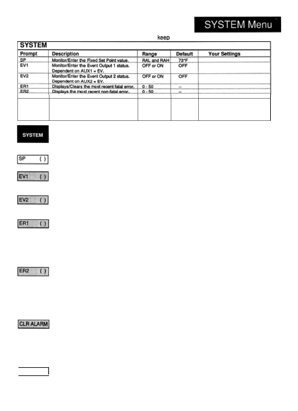 System prompts and description, Table 8 | Watlow Series 920 Microprocessor-Based Ramping Control User Manual | Page 41 / 80