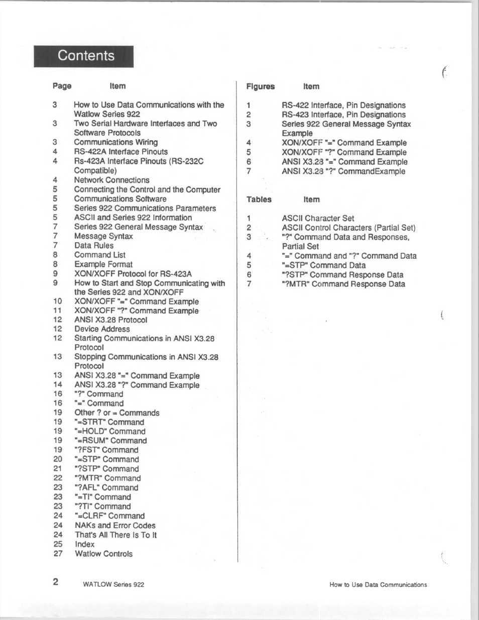 Watlow Series 922 Retrofit User Manual | Page 102 / 127