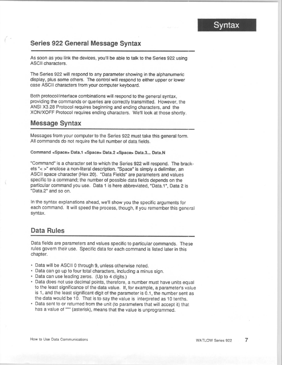 Watlow Series 922 Retrofit User Manual | Page 107 / 127