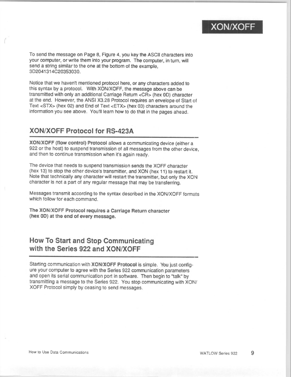 Watlow Series 922 Retrofit User Manual | Page 109 / 127